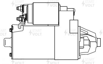 11 349 р. Стартер (V-1.8L/2.0L, 1,4кВт) STARTVOLT Ford Mondeo Mk2,BFP  седан (1996-2000)  с доставкой в г. Тольятти. Увеличить фотографию 6