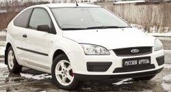 1 199 р. Зимняя заглушка решетки переднего бампера РА Ford Focus 2  седан дорестайлинг (2004-2008)  с доставкой в г. Тольятти. Увеличить фотографию 4