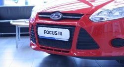 1 839 р. Сетка на бампер Novline Ford Focus 3 седан дорестайлинг (2011-2015)  с доставкой в г. Тольятти. Увеличить фотографию 3