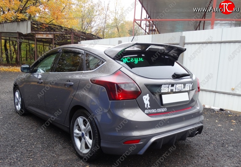 6 399 р. Спойлер RS Ford Focus 3 хэтчбэк дорестайлинг (2010-2015) (Неокрашенный)  с доставкой в г. Тольятти