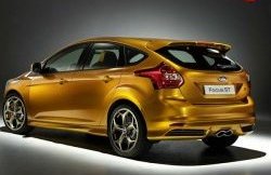 4 399 р. Спойлер ST Ford Focus 3 хэтчбэк дорестайлинг (2010-2015) (Неокрашенный)  с доставкой в г. Тольятти. Увеличить фотографию 2