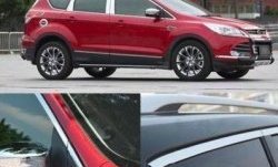 13 299 р. Накладки на окна и стойки дверей СТ Ford Kuga 2 дорестайлинг (2013-2016) (Неокрашенные)  с доставкой в г. Тольятти. Увеличить фотографию 2