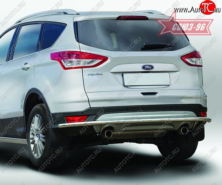 14 264 р. Защита заднего бампера Souz-96 (d42) Long Ford Kuga 2 дорестайлинг (2013-2016)  с доставкой в г. Тольятти