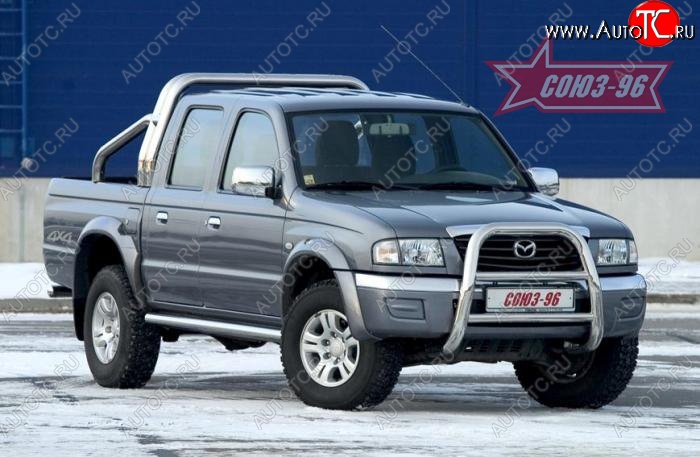 20 114 р. Защита переднего бампера Souz-96 (d76) Ford Ranger дорестайлинг (2006-2009)  с доставкой в г. Тольятти