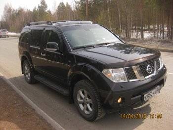 2 379 р. Передние брызговики NovLine 2 шт. Nissan Pathfinder R51 рестайлинг (2009-2014)  с доставкой в г. Тольятти. Увеличить фотографию 3