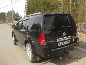 2 379 р. Передние брызговики NovLine 2 шт. Nissan Pathfinder R51 рестайлинг (2009-2014)  с доставкой в г. Тольятти. Увеличить фотографию 2