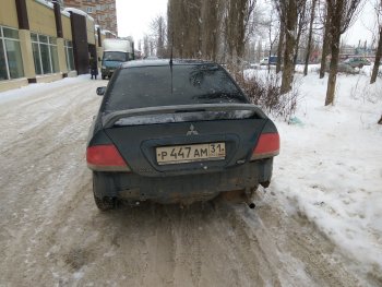 3 999 р. Средний спойлер 2.0 стандарт Mitsubishi Lancer 9 2-ой рестайлинг седан (2005-2009) (Без места под стоп-сигнал, Неокрашенный)  с доставкой в г. Тольятти. Увеличить фотографию 8