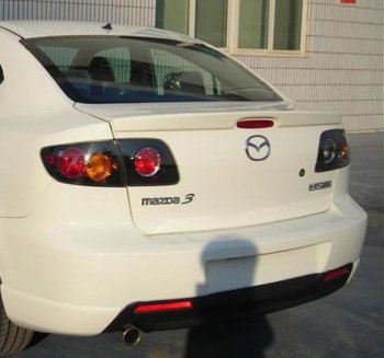 2 899 р. Лип спойлер Drive  Mazda 3/Axela  BK (2003-2009) дорестайлинг седан, рестайлинг седан (Неокрашенный)  с доставкой в г. Тольятти. Увеличить фотографию 3