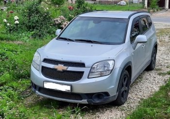 2 699 р. Дефлектор капота (excusive) CA-Plastiс   Chevrolet Orlando (2011-2018) (серия Шелкография серебро)  с доставкой в г. Тольятти. Увеличить фотографию 2