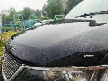 3 299 р. Дефлектор капота NovLine Mitsubishi Outlander XL (CW)  дорестайлинг (2005-2009)  с доставкой в г. Тольятти. Увеличить фотографию 2