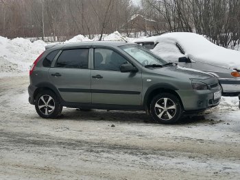 979 р. Арки крыльев Автостайл™ (декоративные, под установку с порогами, имеющие заходы на заднюю арку) Лада Калина 1117 универсал (2004-2013) (Поверхность шагрень)  с доставкой в г. Тольятти. Увеличить фотографию 6