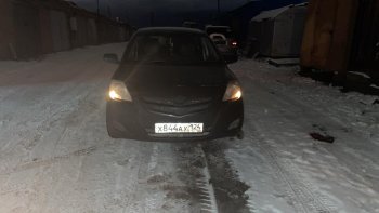 7 999 р. Передний бампер SAT Toyota Belta/Yaris XP90 седан (2005-2012) (Неокрашенный)  с доставкой в г. Тольятти. Увеличить фотографию 2