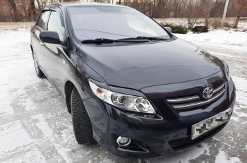 699 р. Комплект ресничек на фары Sport  Toyota Corolla  E150 (2006-2010) седан дорестайлинг (Неокрашенные)  с доставкой в г. Тольятти. Увеличить фотографию 18