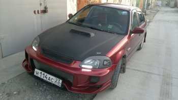 7 299 р. Передний бампер VeilSide Honda Civic EJ,EK,EM седан дорестайлинг (1995-1998) (кузов: седан)  с доставкой в г. Тольятти. Увеличить фотографию 4