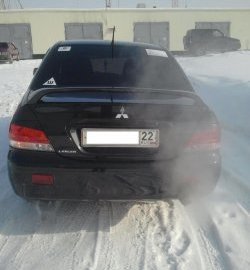 3 999 р. Средний спойлер 2.0 стандарт Mitsubishi Lancer 9 2-ой рестайлинг седан (2005-2009) (Без места под стоп-сигнал, Неокрашенный)  с доставкой в г. Тольятти. Увеличить фотографию 4