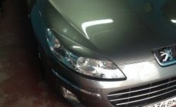 1 279 р. Реснички на фары RA Peugeot 407 седан (2004-2010) (Неокрашенные)  с доставкой в г. Тольятти. Увеличить фотографию 2