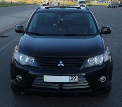 679 р. Радиаторная решётка Sport Mitsubishi Outlander XL (CW)  дорестайлинг (2005-2009) (Неокрашенная)  с доставкой в г. Тольятти. Увеличить фотографию 12