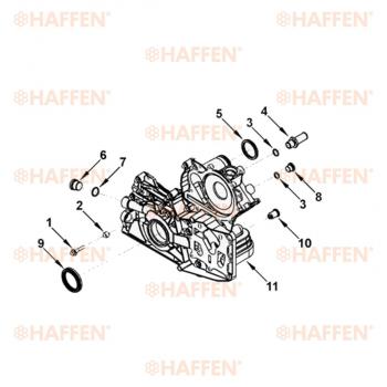 639 р. Сальник коленчатого вала передний (ISF2.8, 50.3Х65Х8, 5265266) HAFFEN Foton Aumark (BJ10) (2010-2025)  с доставкой в г. Тольятти. Увеличить фотографию 3