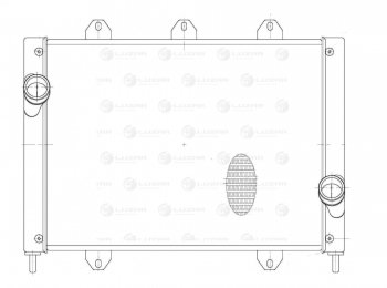 18 699 р. Радиатор интеркулера (ГАЗель Бизнес) LUZAR универсальный ГАЗ Соболь 2217 автобус дорестайлинг  (1998-2002)  с доставкой в г. Тольятти. Увеличить фотографию 3