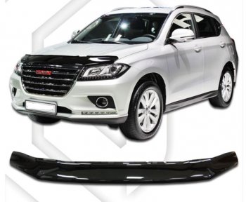 Дефлектор капота CA-Plastic Haval (Хавал) H2 (Н2) (2014-2021)