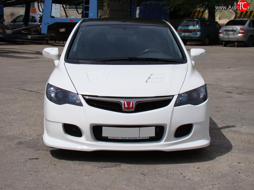 18 999 р. Передний бампер INGS Extreem  Honda Civic  FD (2005-2011) седан дорестайлинг, седан рестайлинг (Неокрашенный)  с доставкой в г. Тольятти