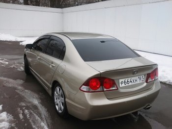 3 399 р. Лип спойлер АВТОКРАТ  Honda Civic  FD (2005-2011) седан дорестайлинг, седан рестайлинг (Неокрашенный)  с доставкой в г. Тольятти. Увеличить фотографию 1