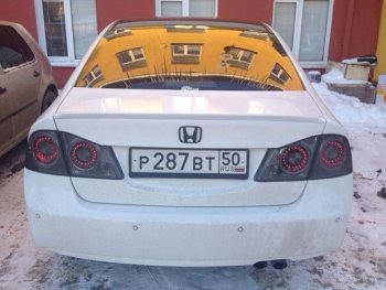 3 399 р. Лип спойлер АВТОКРАТ Honda Civic FD седан дорестайлинг (2005-2008) (Неокрашенный)  с доставкой в г. Тольятти. Увеличить фотографию 2