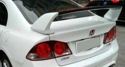 8 799 р. Спойлер M-VRS 2 Honda Civic FD седан дорестайлинг (2005-2008) (Неокрашенный)  с доставкой в г. Тольятти. Увеличить фотографию 2