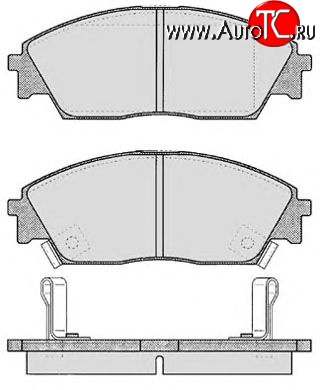 6 799 р. Передние тормозные колодки Tokico RN266M Honda Civic FD седан дорестайлинг (2005-2008)  с доставкой в г. Тольятти