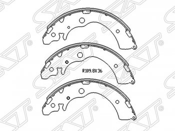 Колодки тормозные задние SAT Honda CR-V RD1,RD2,RD3 рестайлинг (1999-2001)