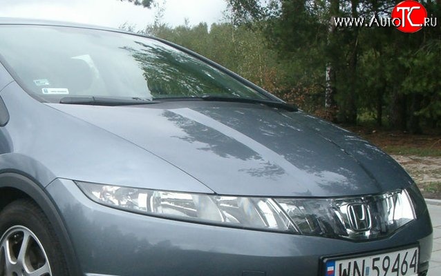 12 899 р. Пластиковый капот Standart Honda Civic FK,FN хэтчбэк 5 дв. дорестайлинг (2005-2008)  с доставкой в г. Тольятти