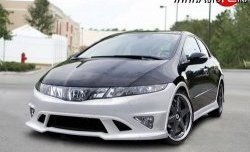 4 499 р. Пороги накладки NeoDesign Honda Civic FK,FN хэтчбэк 5 дв. дорестайлинг (2005-2008)  с доставкой в г. Тольятти. Увеличить фотографию 2