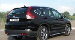 12 999 р. Одинарная защита заднего бампера из трубы диаметром 42 мм SLITKOFF Honda CR-V RM1,RM3,RM4 дорестайлинг (2012-2015)  с доставкой в г. Тольятти. Увеличить фотографию 3