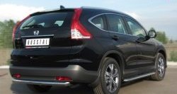 13 449 р. Одинарная защита заднего бампера из трубы диаметром 63 мм SLITKOFF Honda CR-V RM1,RM3,RM4 дорестайлинг (2012-2015)  с доставкой в г. Тольятти. Увеличить фотографию 4