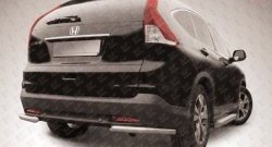 Защита заднего бампера из двух боковых уголков диаметром 57 мм Slitkoff Honda CR-V RM1,RM3,RM4 дорестайлинг (2012-2015)