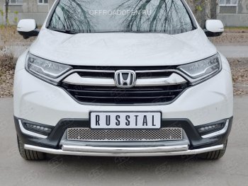 1 799 р. Решетка радиатора Russtal (лист) Honda CR-V RW,RT дорестайлинг (2016-2020) (Неокрашенная)  с доставкой в г. Тольятти. Увеличить фотографию 3