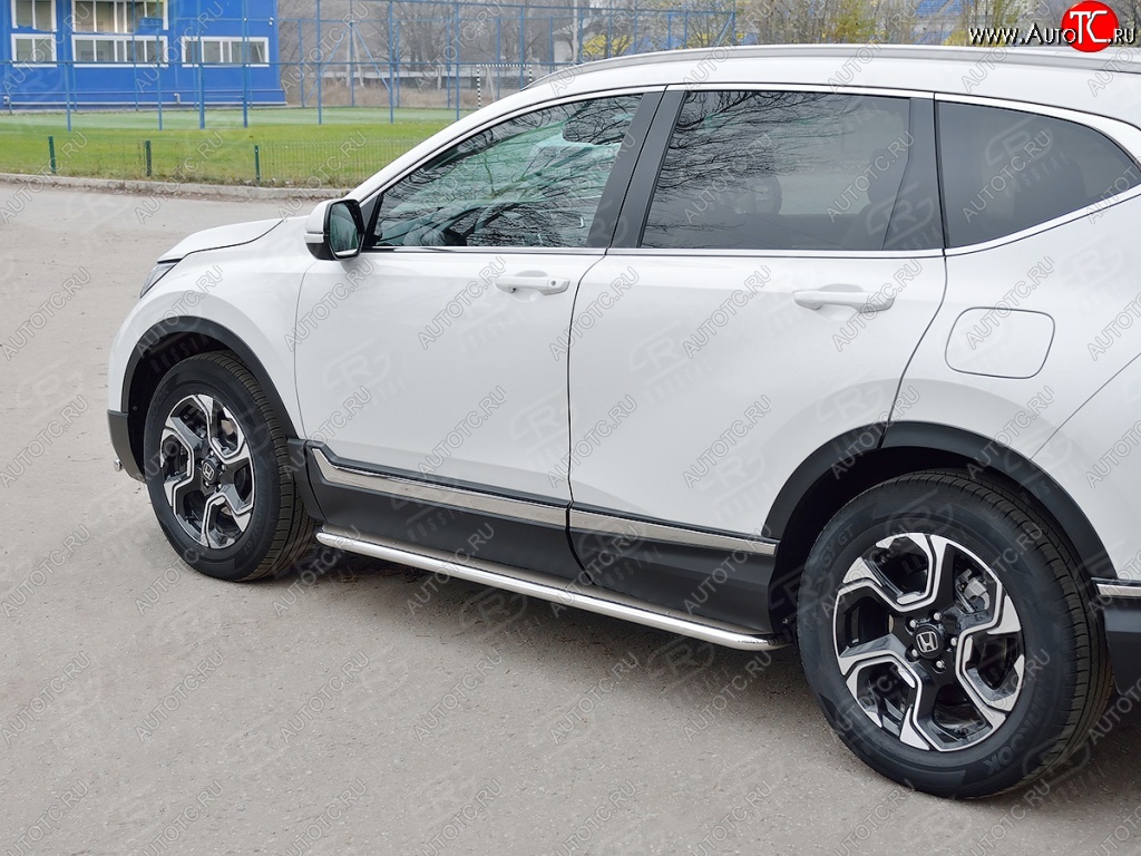 35 549 р. Широкая защита порогов SLITKOFF v3 Honda CR-V RW,RT дорестайлинг (2016-2020)  с доставкой в г. Тольятти