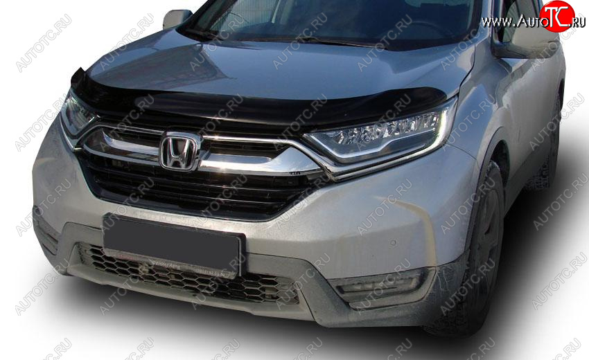 4 599 р. Дефлектор капота SIM Honda CR-V RW,RT дорестайлинг (2016-2020)  с доставкой в г. Тольятти