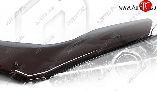 2 049 р. Дефлектор капота CA-Plastiс  Honda Elysion  Prestige (2007-2013) RR (Classic полупрозрачный, Без надписи)  с доставкой в г. Тольятти