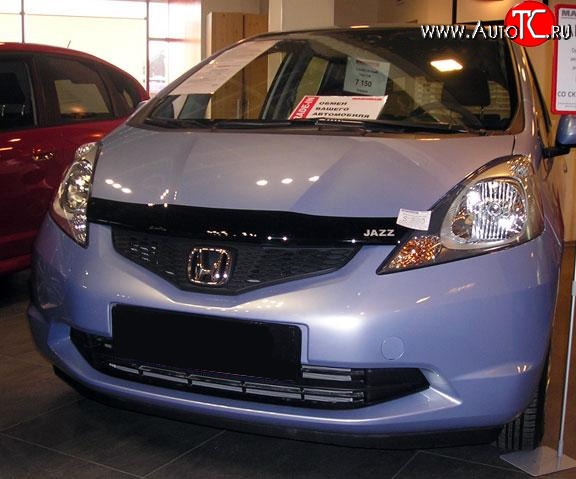 3 199 р. Дефлектор капота NovLine Honda Jazz (2008-2015)  с доставкой в г. Тольятти