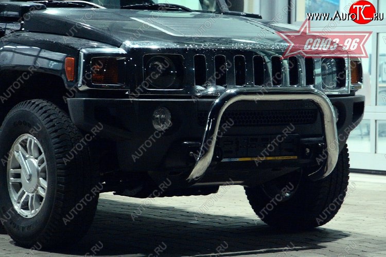 20 654 р. Защита переднего бампера Souz-96 (d76) HUMMER H3 (2005-2010)  с доставкой в г. Тольятти