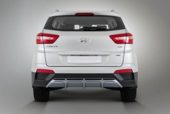 9 399 р. Накладка заднего бампера Xmug Hyundai Creta GS дорестайлинг (2015-2019) (Неокрашенная)  с доставкой в г. Тольятти. Увеличить фотографию 2