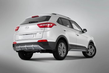 9 399 р. Накладка заднего бампера Xmug Hyundai Creta GS дорестайлинг (2015-2019) (Неокрашенная)  с доставкой в г. Тольятти. Увеличить фотографию 4