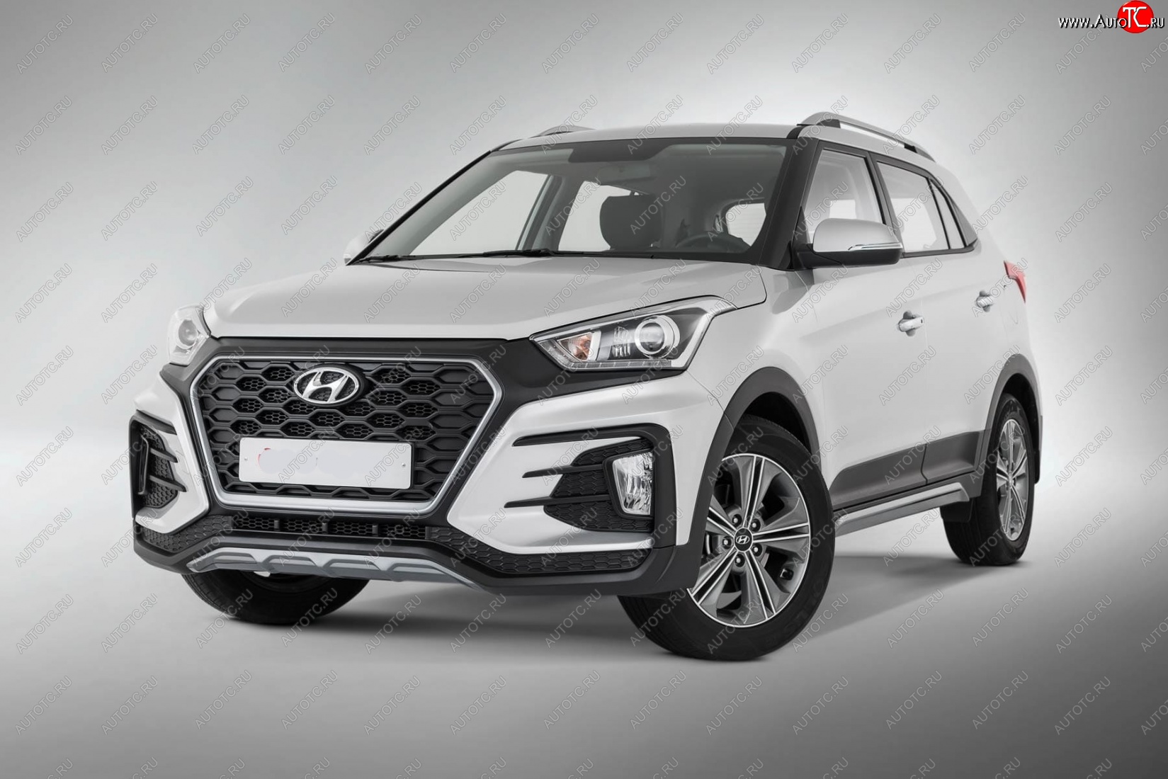 22 499 р. Передний бампер Xmug Hyundai Creta GS дорестайлинг (2015-2019) (Неокрашенный)  с доставкой в г. Тольятти