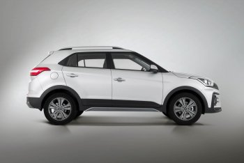 9 899 р. Пороги накладки штатного обвеса Xmug Hyundai Creta GS рестайлинг (2019-2021) (Неокрашенные)  с доставкой в г. Тольятти. Увеличить фотографию 2