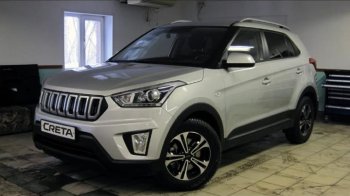 8 099 р. Решётка радиатора Next Hyundai Creta GS рестайлинг (2019-2021) (цвет: Чёрный матовый с серебристым выделением ноздрей)  с доставкой в г. Тольятти. Увеличить фотографию 3