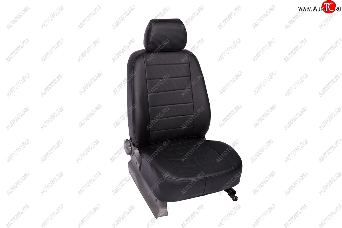 6 449 р. Чехлы для сидений SeiNtex (экокожа, 40/60)  Hyundai Elantra  HD (2006-2011) (черный)  с доставкой в г. Тольятти