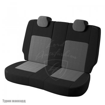 4 699 р. Чехлы для сидений Lord Autofashion Турин (жаккард) Hyundai Elantra HD (2006-2011) (Черный, вставка Люкс-94)  с доставкой в г. Тольятти. Увеличить фотографию 2