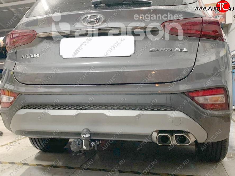 15 499 р. Фаркоп Aragon. (шар A) Hyundai Santa Fe TM дорестайлинг (2018-2021)  с доставкой в г. Тольятти