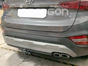 15 499 р. Фаркоп Aragon. (шар A) Hyundai Santa Fe TM дорестайлинг (2018-2021)  с доставкой в г. Тольятти. Увеличить фотографию 3